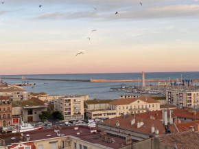 Vues exceptionnelles mer, port et toits de Sète